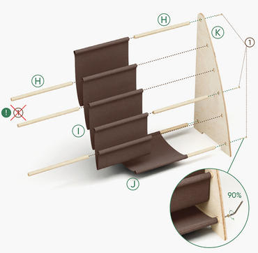 Średnia półka dziecięca na książki i zabawki
