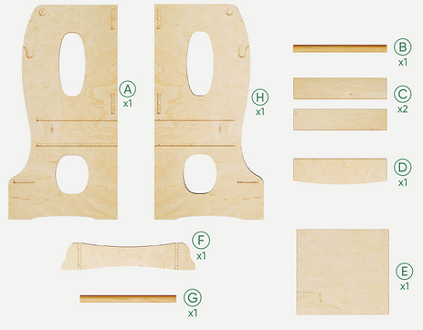 Podest kuchenny Montessori