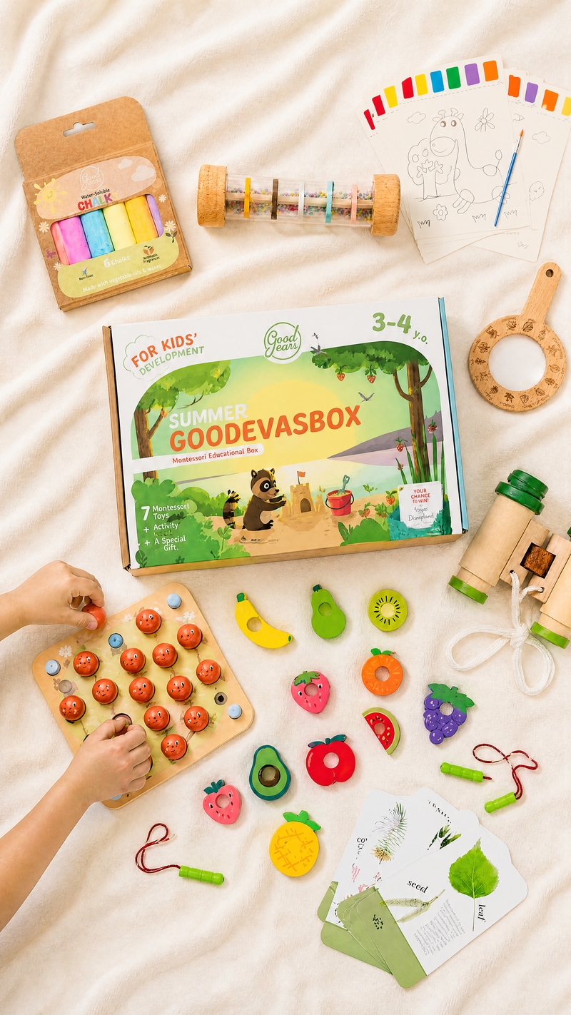 Letni zestaw zabawek dla dzieci (3–4 lata) — GoodevasBox