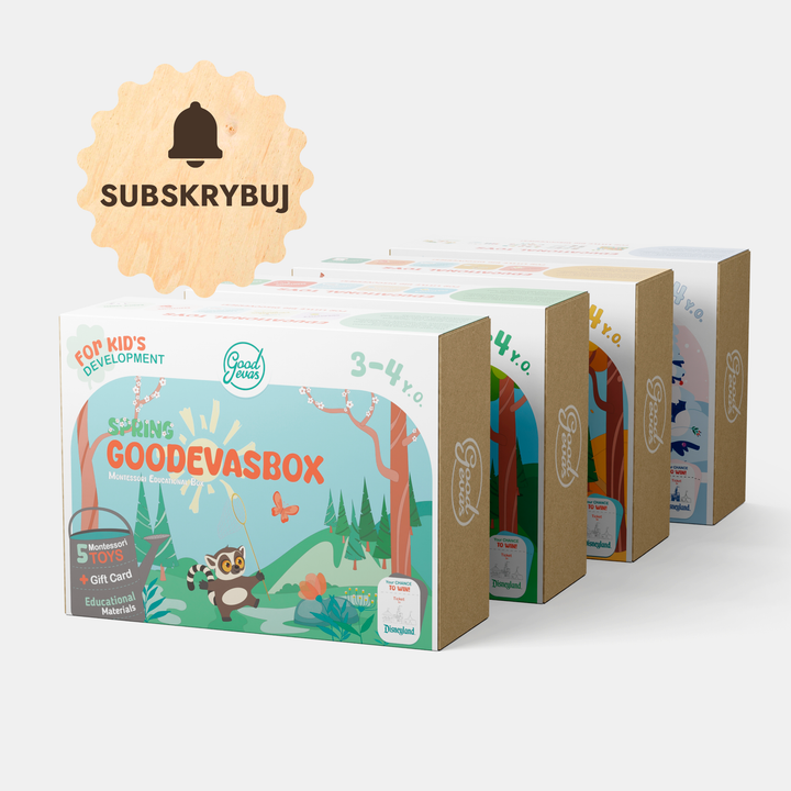 Roczna subskrypcja zestawów do zabawy (3–4 lata) — GoodevasBox