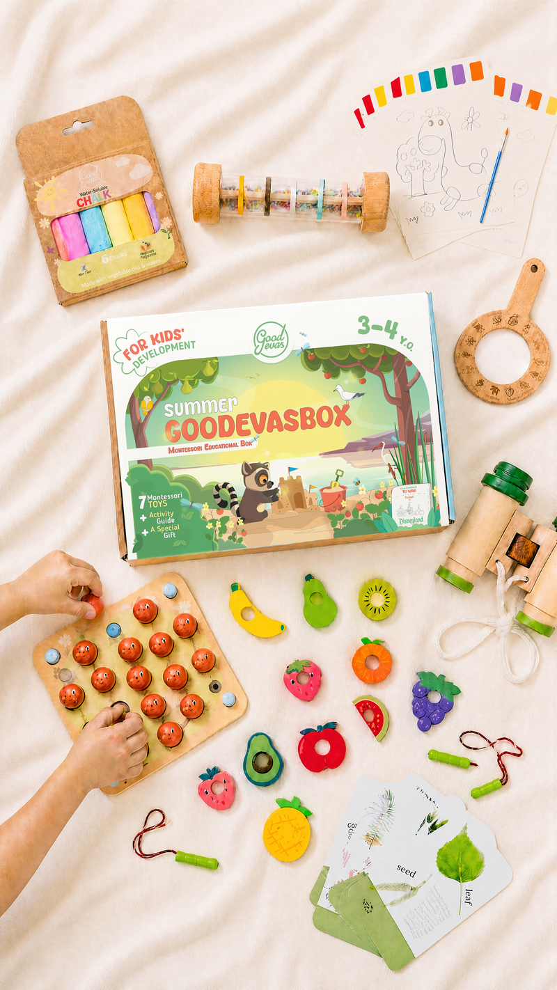 Letni zestaw zabawek dla dzieci (3–4 lata) — GoodevasBox