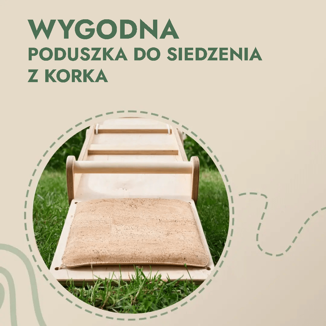 Drewniana huśtawka wagowa dla dzieci – ważka Montessori