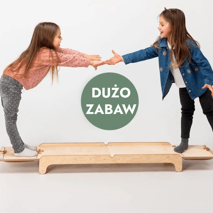 Drewniana huśtawka wagowa dla dzieci – ważka Montessori