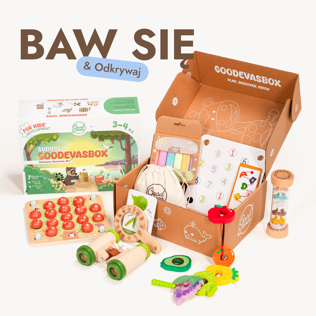 Letni zestaw zabawek dla dzieci (3–4 lata) — GoodevasBox