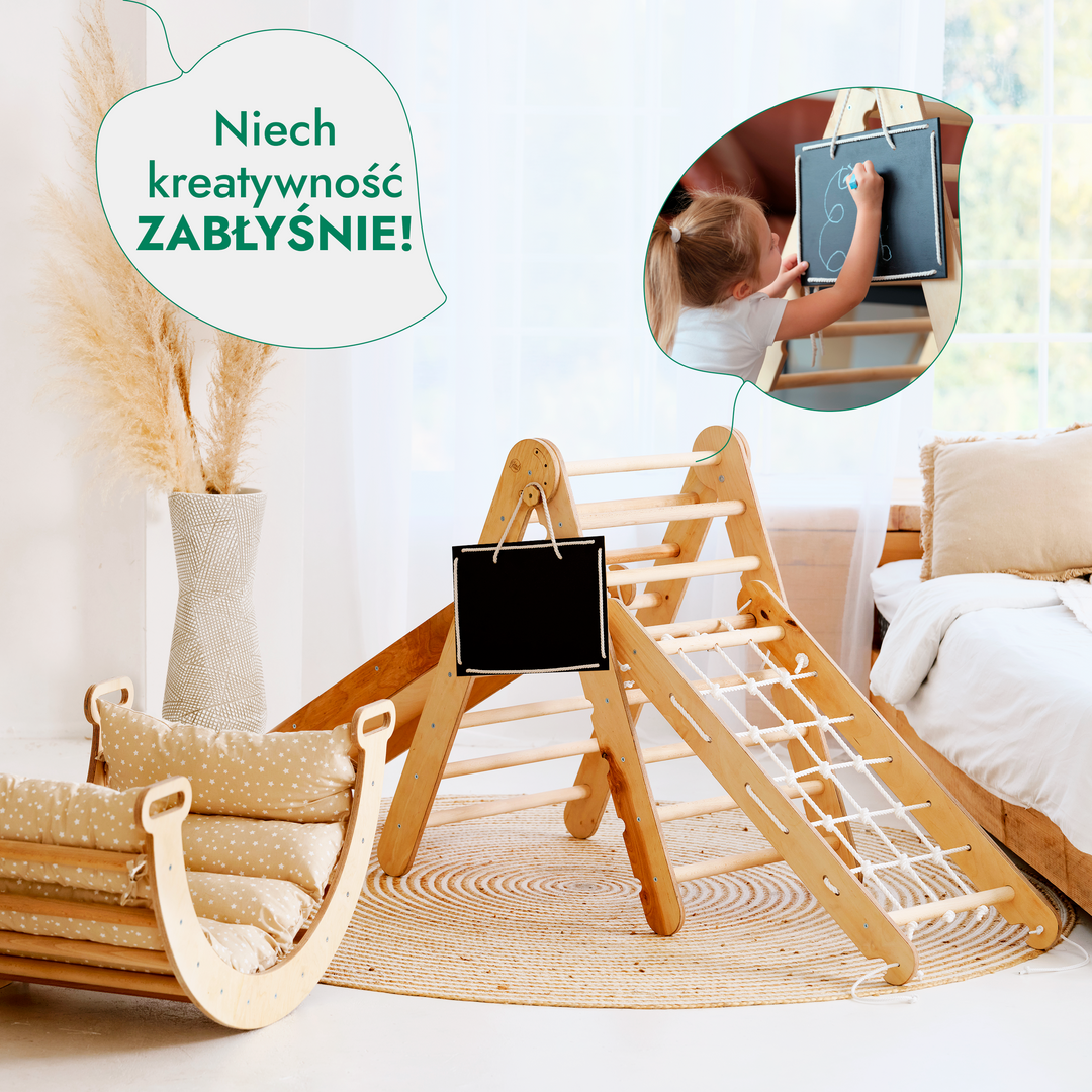 5‑w‑1 zestaw do wspinaczki Montessori – „Używany – jak nowy”