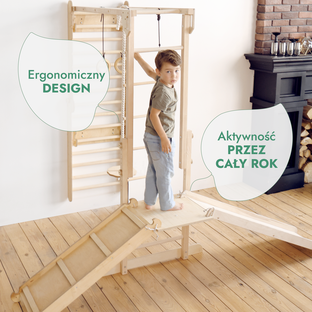 Zestaw zabaw  do ścian szwedzkich