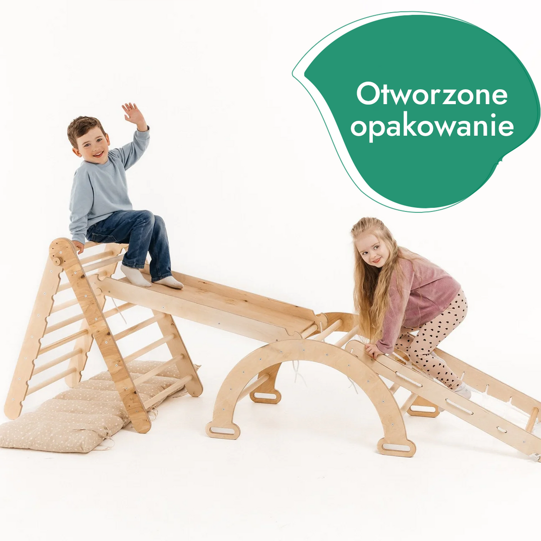 5‑w‑1 zestaw do wspinaczki Montessori – „Używany – jak nowy”