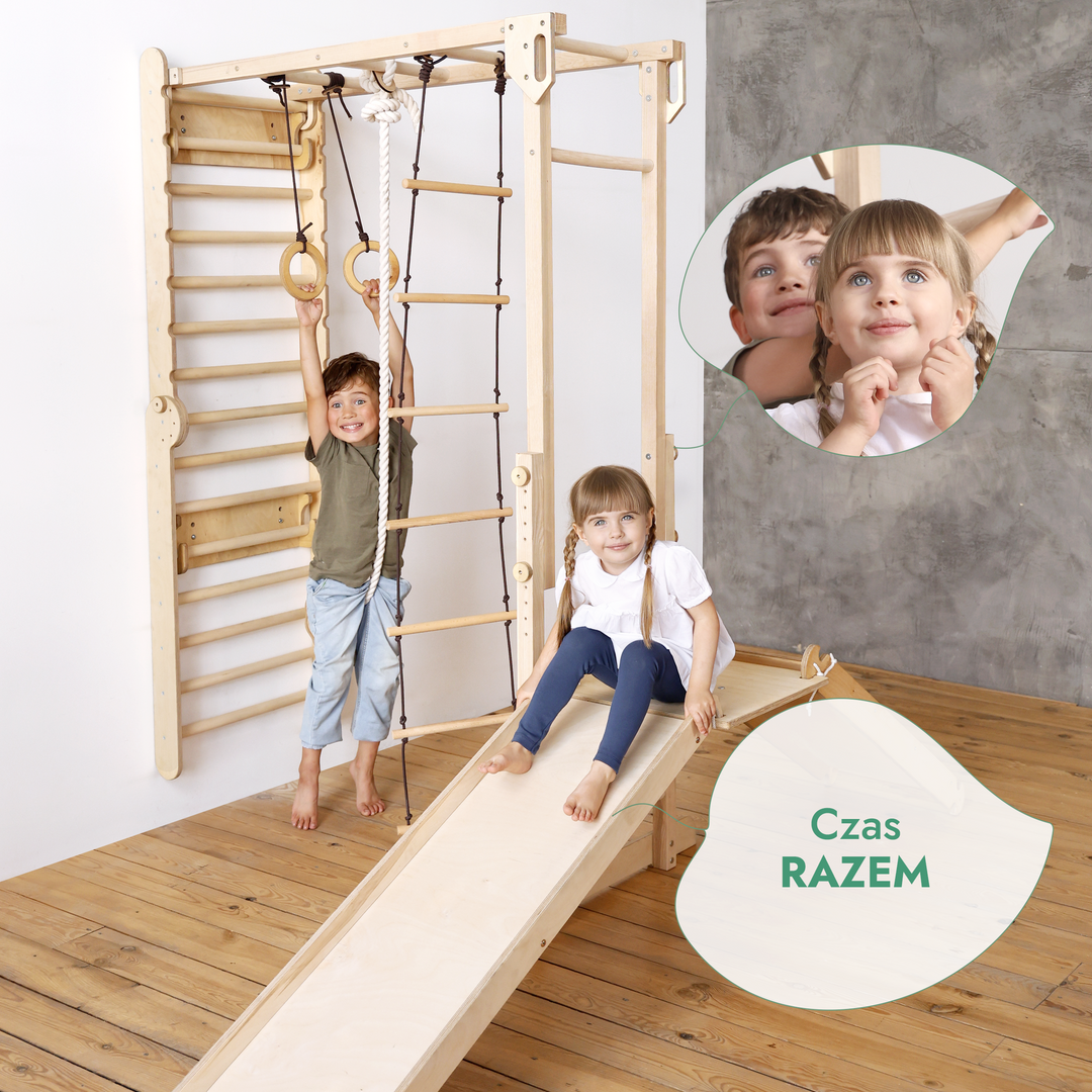 Zestaw zabaw  do ścian szwedzkich