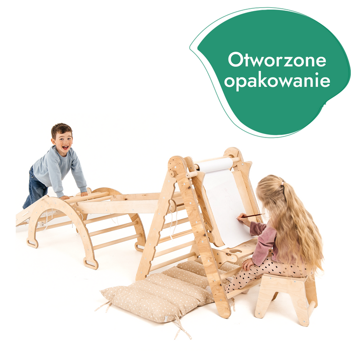 6‑w‑1 zestaw do wspinaczki Montessori – „Używany – jak nowy”