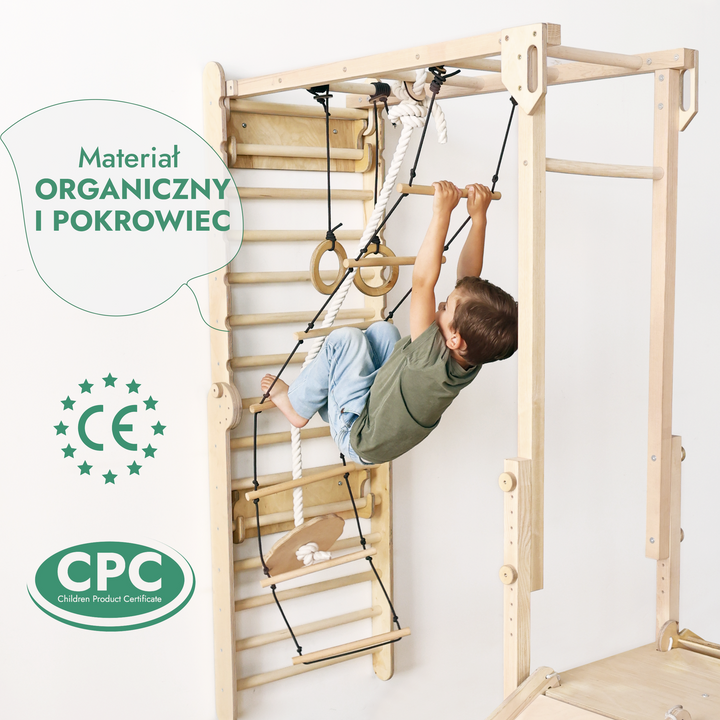 Zestaw zabaw  do ścian szwedzkich