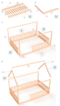 Łóżko w kształcie domku