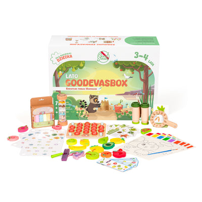 Letni zestaw zabawek dla dzieci (3–4 lata) — GoodevasBox