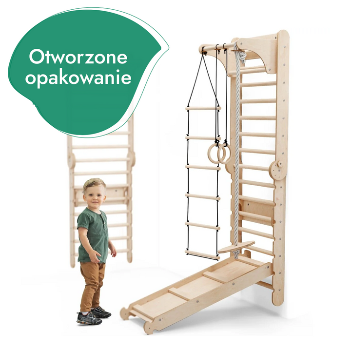 6‑w‑1 ścianka wspinaczkowa do wnętrza – „Używany – jak nowy”