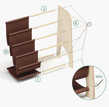 Półka dziecięca na książki i zabawki – duża