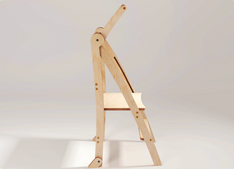 Wieża edukacyjna: Składany stołek dla maluchów - Szary