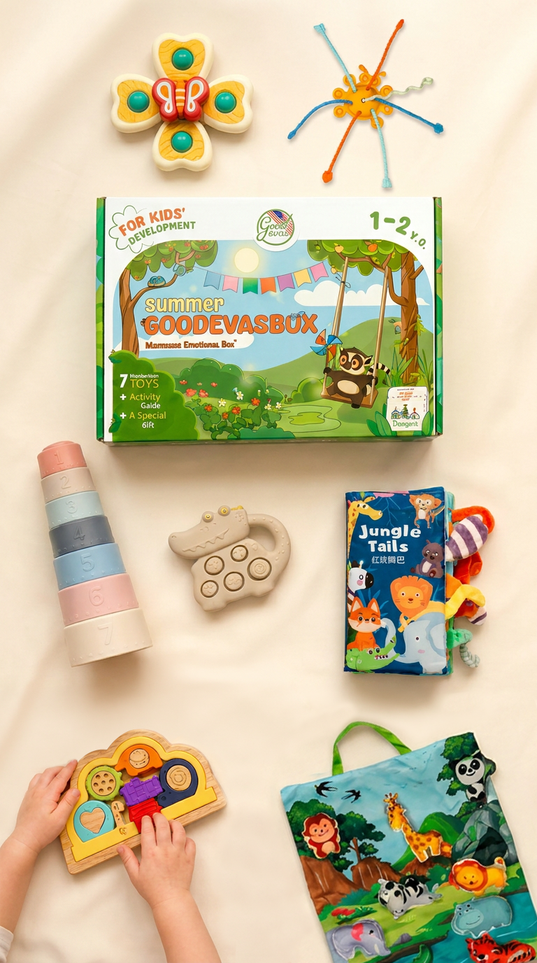 Letni zestaw zabawek dla dzieci (1–2 lata) — GoodevasBox